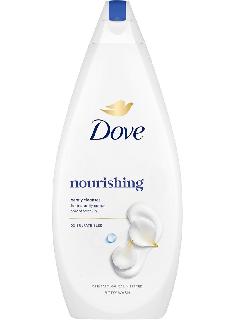 دوف غسول الجسم المغذي، جل استحمام منظف للجسم مع مرطبات نباتية لبشرة أكثر نعومة ونضارة بعد استحمام واحد، 720 مل - Image 1